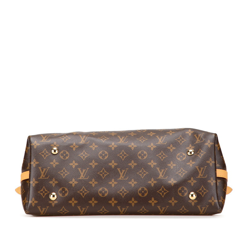 ルイ ヴィトン モノグラム キャリーオールNM MM ショルダーバッグ M46197 ブラウン PVC レザー レディース LOUIS VUITTON 【中古】