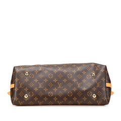 ルイ ヴィトン モノグラム キャリーオールNM MM ショルダーバッグ M46197 ブラウン PVC レザー レディース LOUIS VUITTON 中古