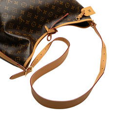 ルイ ヴィトン モノグラム キャリーオールNM MM ショルダーバッグ M46197 ブラウン PVC レザー レディース LOUIS VUITTON 中古