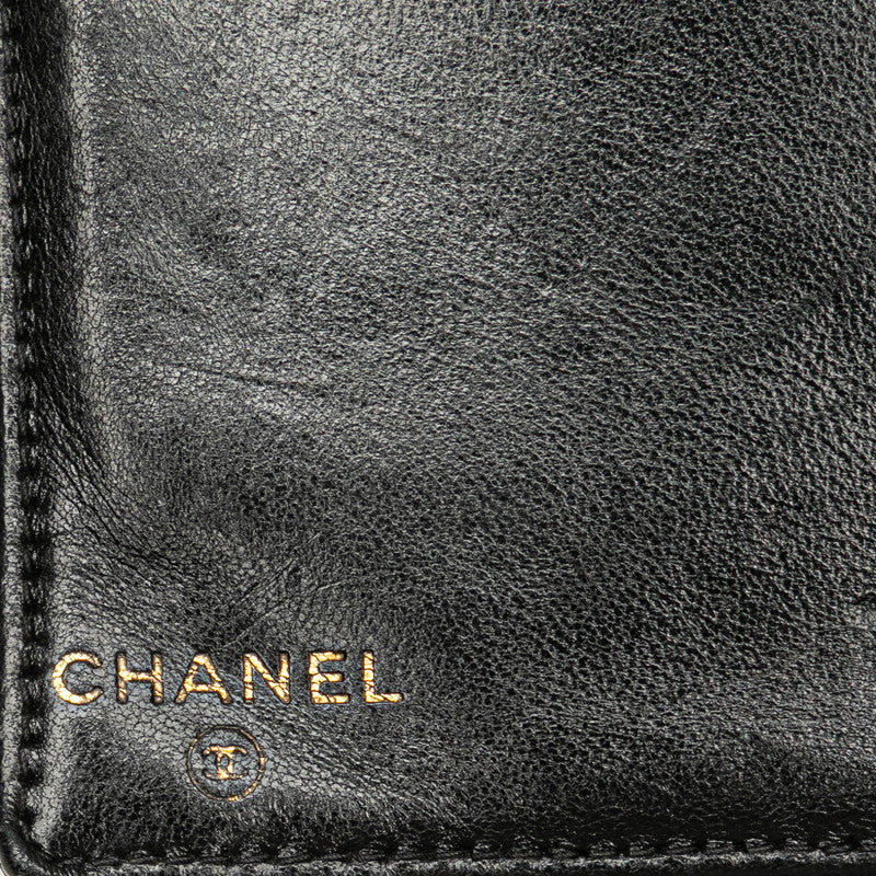 シャネル ココマーク 長財布 ブラック キャビアスキン レディース CHANEL 【中古】