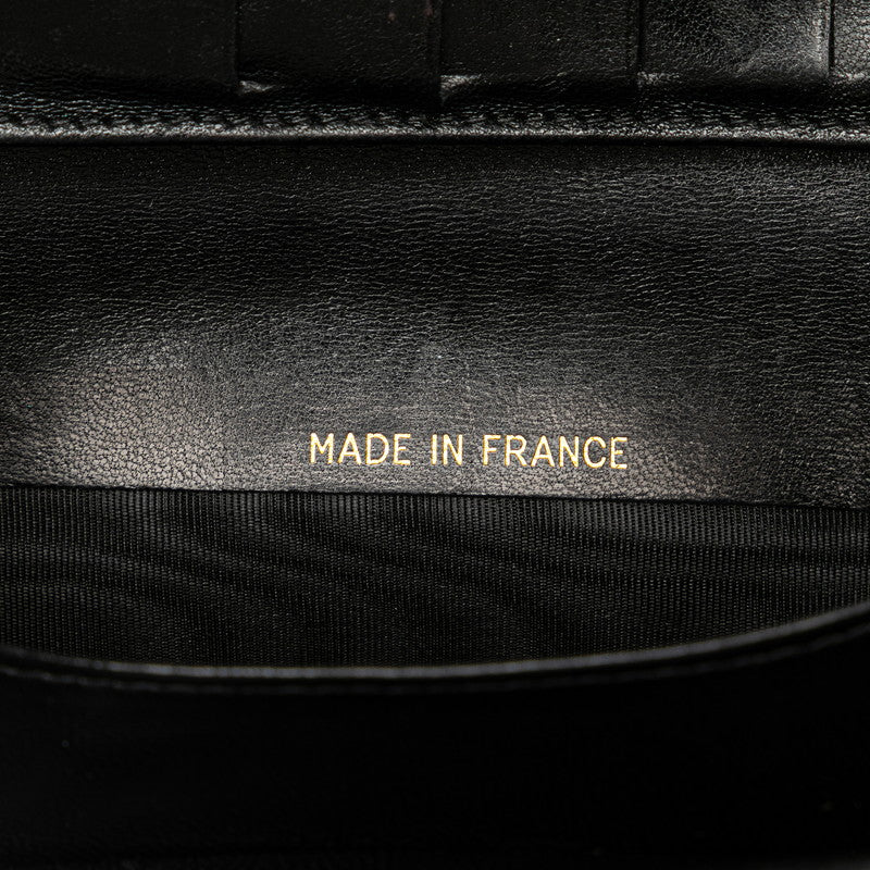 シャネル ココマーク 長財布 ブラック キャビアスキン レディース CHANEL 【中古】