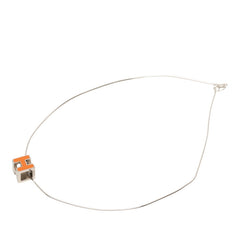 エルメス カージュドアッシュ Hキューブ ネックレス SV925 シルバー レディース HERMES 【中古】