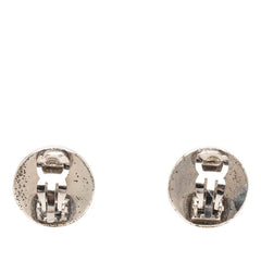 シャネル ココマーク ロゴ 00T イヤリング シルバー ホワイト メタル レディース CHANEL 【中古】