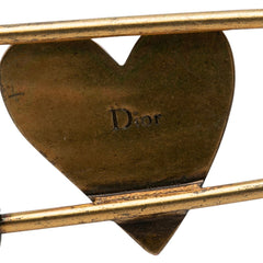 ディオール ハートピンブローチ ゴールド マルチカラー メッキ レディース Dior 【中古】