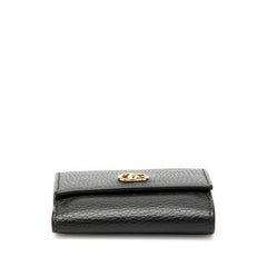 グッチ GGマ－モント 三つ折り財布 コンパクトウォレット 524672 ブラック レザー レディース GUCCI 【中古】