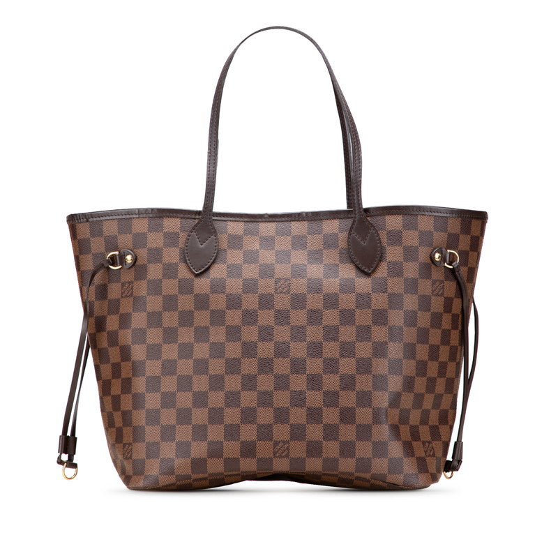 ルイ ヴィトン ダミエ ネヴァーフルMM ショルダーバッグ Ｎ51105 ブラウン PVC レザー レディース LOUIS VUITTON 【中古】