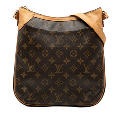 ルイ ヴィトン モノグラム オデオンPM 斜め掛け ショルダーバッグ M56390 ブラウン PVC レザー レディース LOUIS VUITTON 【中古】