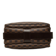 ルイ ヴィトン ダミエ ナヴィグリオ 斜め掛け ショルダーバッグ N45255 ブラウン PVC レザー レディース LOUIS VUITTON 中古
