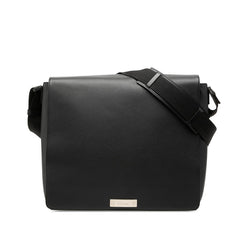 カルティエ パシャ 斜め掛け ショルダバッグ メッセンジャーバッグ ブラック レザー メンズ CARTIER 【中古】