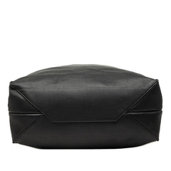 セリーヌ クリス バーティカル トートバッグ ハンドバッグ ブラック レザー レディース CELINE 【中古】