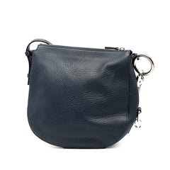 バーバリー ショルダーバッグ ネイビー レザー レディース BURBERRY 【中古】