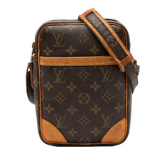 ルイ ヴィトン モノグラム ダヌーブ 斜め掛け ショルダーバッグ M45266 ブラウン PVC レザー レディース LOUIS VUITTON 【中古】