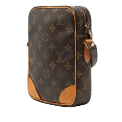 ルイ ヴィトン モノグラム ダヌーブ 斜め掛け ショルダーバッグ M45266 ブラウン PVC レザー レディース LOUIS VUITTON 【中古】