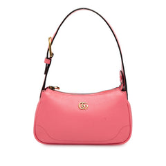 グッチ GGマーモント アフロディーテ ミニ ハンドバッグ ショルダーバッグ 739076 ピンク レザー レディース GUCCI 【中古】