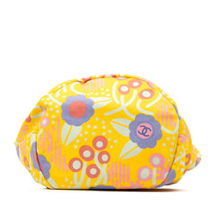 シャネル ハイサマー ココマーク フラワー ワンショルダーバッグ ハンドバッグ イエロー マルチカラー キャンバス レザー レディース CHANEL 【中古】