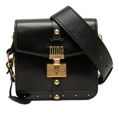 ディオール アディクト 斜め掛け ショルダーバッグ 09-RU-0197 ブラック レザー レディース Dior 【中古】