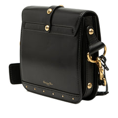 ディオール アディクト 斜め掛け ショルダーバッグ 09-RU-0197 ブラック レザー レディース Dior 【中古】