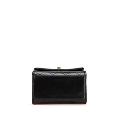 シャネル マトラッセ ココマーク チェーン ショルダーバッグ ブラック ラムスキン レディース CHANEL 【中古】