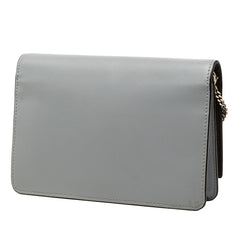 フェンディ スタッズ 斜め掛け チェーン ショルダーバッグ 8M0346 グレー マルチカラー レザー レディース FENDI 【中古】