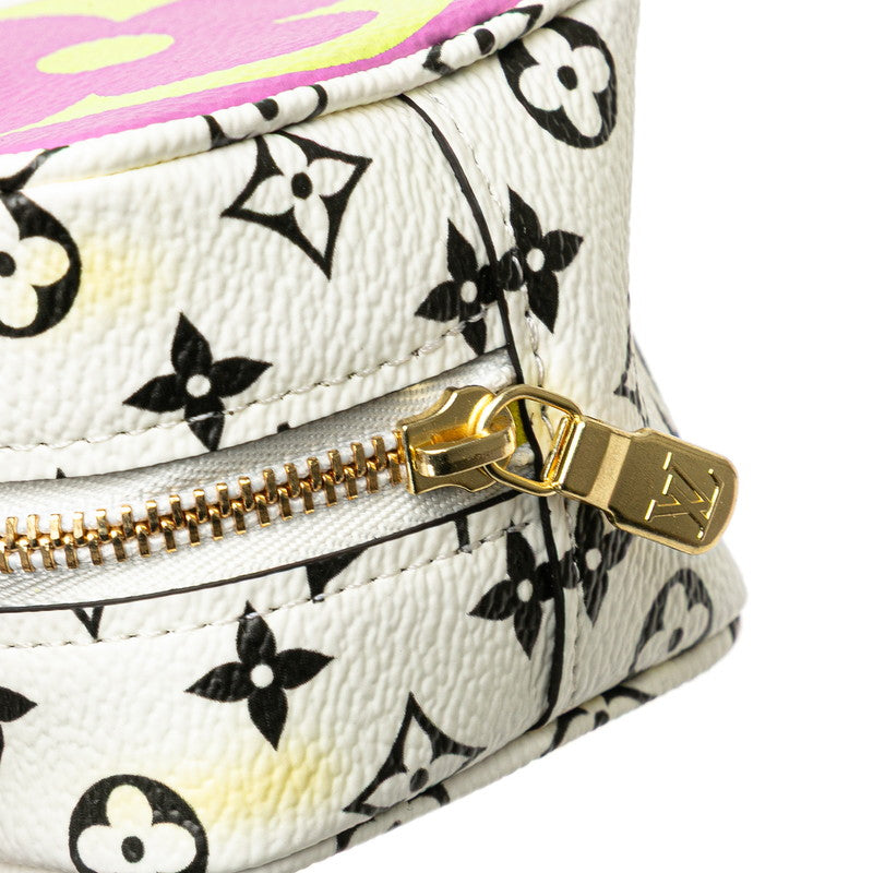 ルイ ヴィトン モノグラム ジャイアント ポルトモネ キューブ ミニポーチ M67669 ホワイト PVC レザー レディース LOUIS VUITTON 【中古】