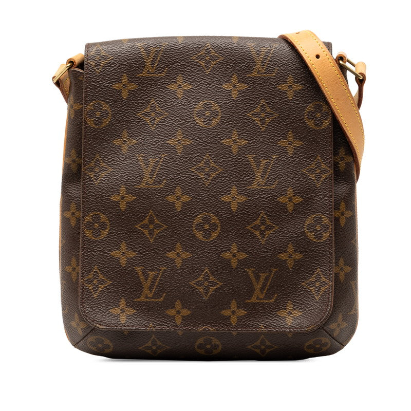 ルイ ヴィトン モノグラム ミュゼットサルサ ショート ショルダーバッグ M51258 ブラウン PVC レザー レディース LOUIS VUITTON 【中古】