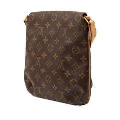 ルイ ヴィトン モノグラム ミュゼットサルサ ショート ショルダーバッグ M51258 ブラウン PVC レザー レディース LOUIS VUITTON 【中古】