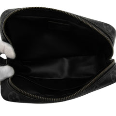 ルイ ヴィトン モノグラム エクリプス トゥルース トワレ PM ポーチ セカンドバッグ M43384 ブラック PVC メンズ LOUIS VUITTON 【中古】