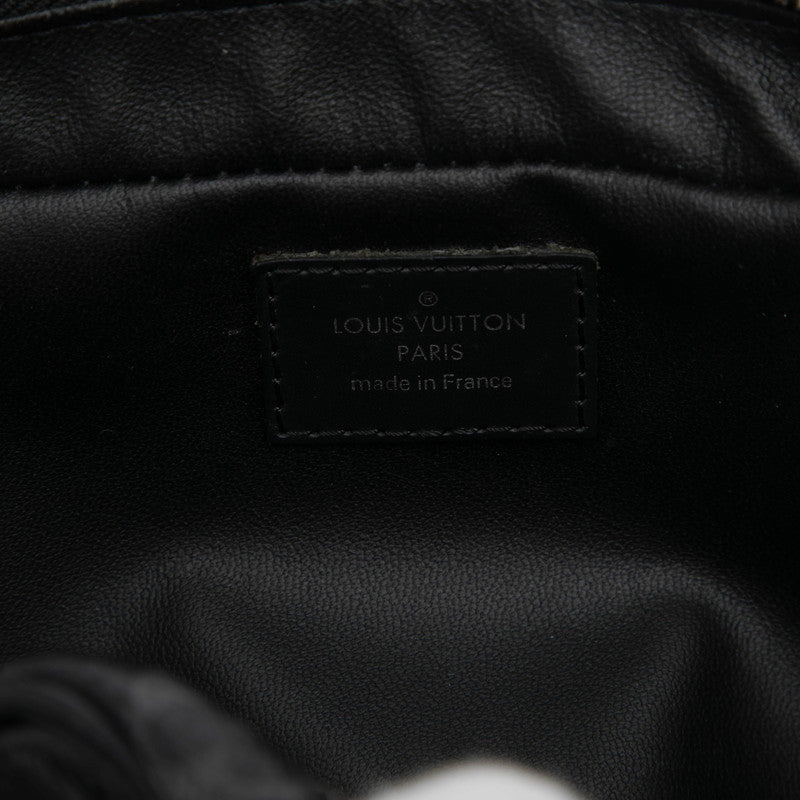 ルイ ヴィトン モノグラム エクリプス トゥルース トワレ PM ポーチ セカンドバッグ M43384 ブラック PVC メンズ LOUIS VUITTON 【中古】