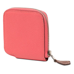 エルメス アザップ シルクイン コインケース ローズアザレ ピンク ヴォーエプソン レディース HERMES 【中古】