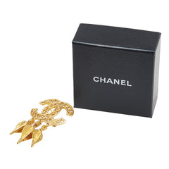 シャネル ヴィンテージ ココマーク スイング ブローチ ゴールド メッキ レディース CHANEL 【中古】