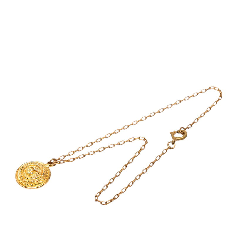 シャネル ココマーク ネックレス ゴールド メッキ レディース CHANEL 【中古】