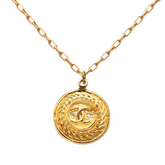 シャネル ココマーク ネックレス ゴールド メッキ レディース CHANEL 【中古】