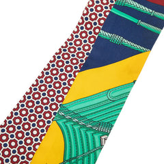 エルメス ツイリー CLIC CLAC MODERN CANNAGE スカーフ レッド マルチカラー シルク レディース HERMES 【中古】