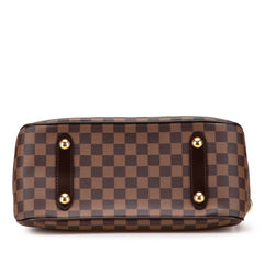 ルイ ヴィトン ダミエ カバ ローズベリー ハンドバッグ ショルダーバッグ 2WAY N41177 ブラウン PVC レザー レディース LOUIS VUITTON 【中古】