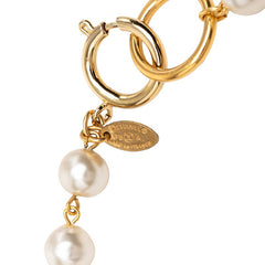 シャネル ヴィンテージ ネックレス ゴールド メッキ フェイクパール レディース CHANEL 【中古】
