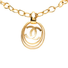 シャネル ココマーク ヴィンテージ チェーン ペンダント ネックレス 95P刻印 ゴールド メッキ レディース CHANEL 【中古】