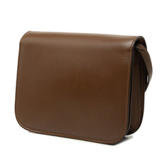 セリーヌ クラシックボックス 斜めかけ ショルダーバッグ ブラウン ゴールド金具 レザー レディース CELINE 中古