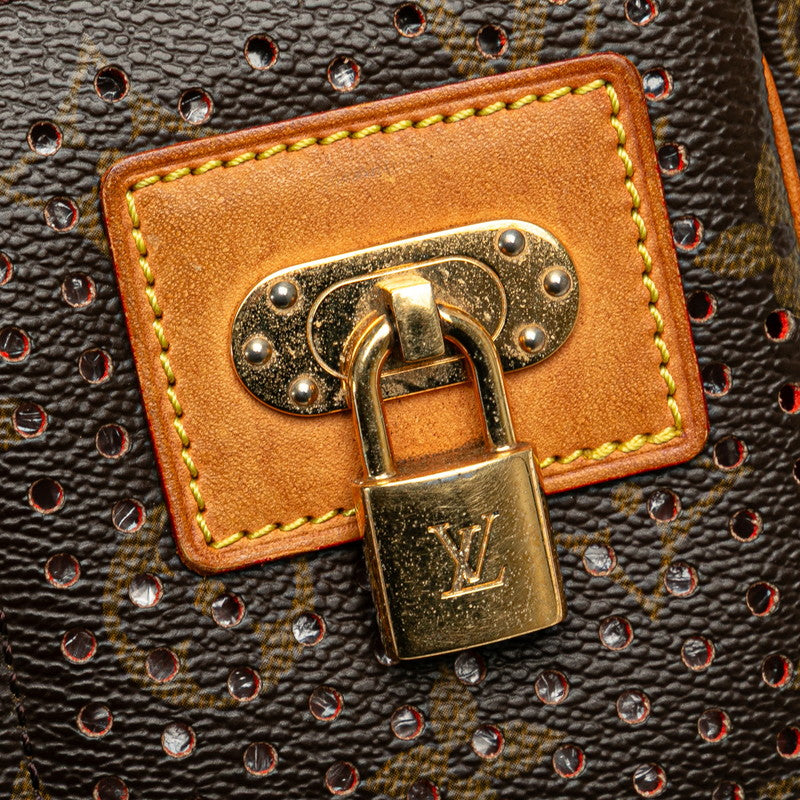 ルイ ヴィトン モノグラム ペルフォ ポシェット アクセソワール ポーチ ミニハンドバッグ M95183 ブラウン オレンジ PVC レザー レディース LOUIS VUITTON 【中古】