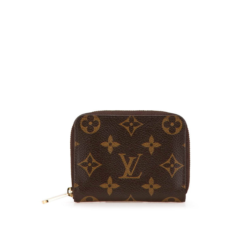 ルイ ヴィトン モノグラム ジッピー コインパース コインケース 小銭入れ M60067 ブラウン PVC レザー レディース LOUIS VUITTON 【中古】