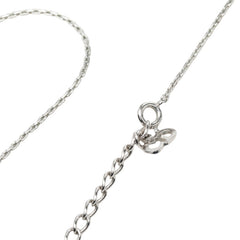 ディオール CDロゴ チェーン ペンダント ネックレス シルバー メタル ラインストーン レディース Dior 【中古】