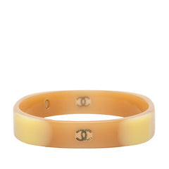シャネル ココマーク バングル ベージュ系 プラスチック レディース CHANEL 中古