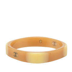 シャネル ココマーク バングル ベージュ系 プラスチック レディース CHANEL 中古