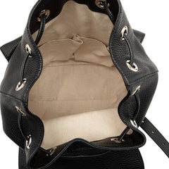 グッチ バンブー タッセル リュック バックパック 370833 ブラック レザー レディース GUCCI 【中古】