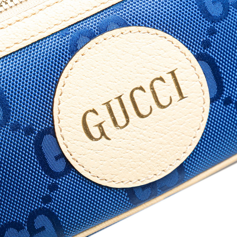 グッチ GGナイロン オフザグリッド ベルトバッグ ボディバッグ 631341 ブルー ベージュ ナイロン レザー メンズ GUCCI 【中古】