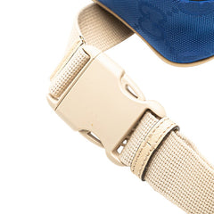 グッチ GGナイロン オフザグリッド ベルトバッグ ボディバッグ 631341 ブルー ベージュ ナイロン レザー メンズ GUCCI 【中古】