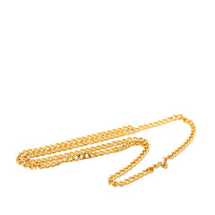 シャネル ネックレス ダブルチェーン ゴールド メッキ レディース CHANEL 【中古】