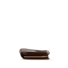 ルイ ヴィトン モノグラム ポルトパピエ 二つ折り財布 M61207 ブラウン PVC レザー レディース LOUIS VUITTON 【中古】