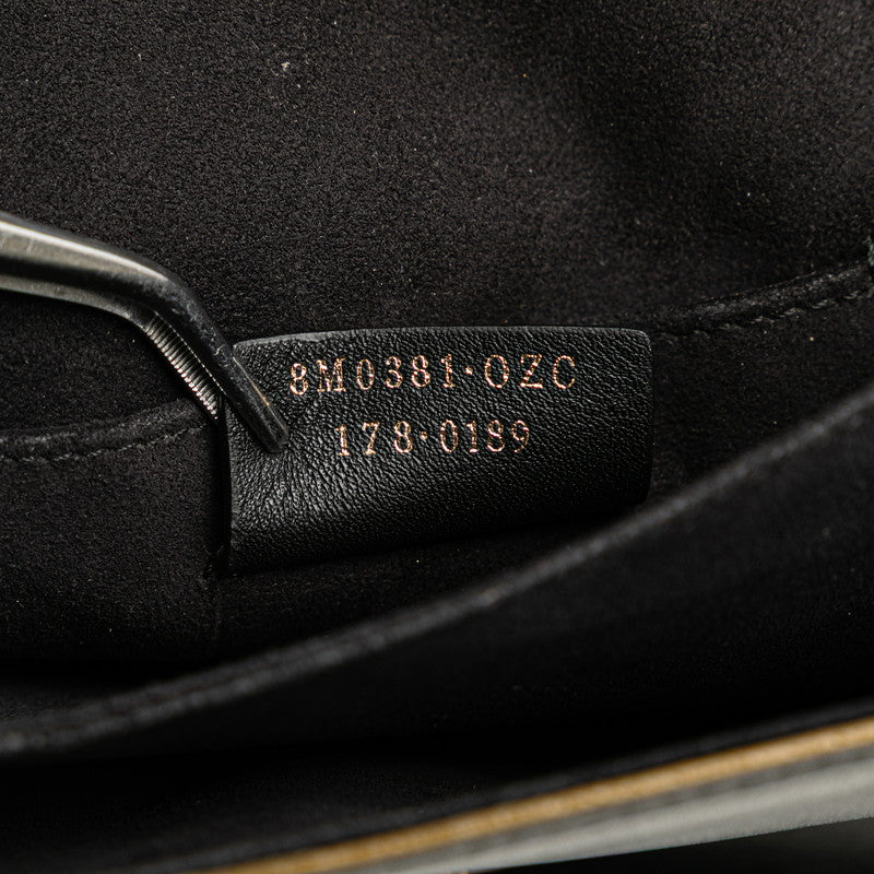 フェンディ キャナイ スモール チェーン ショルダーバッグ 8M0381 ブラック レザー レディース FENDI 【中古】