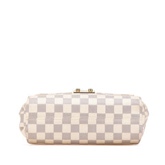 ルイ ヴィトン ダミエ アズール クロワゼット ハンドバッグ ショルダーバッグ 2WAY N41581 アイボリー ブラウン PVC レザー レディース LOUIS VUITTON 【中古】