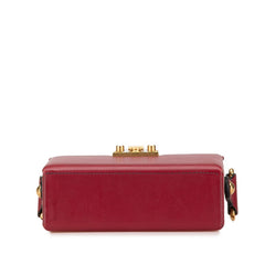 ディオール アディクト スモールボックス 斜め掛け ショルダーバッグ レッド レザー レディース Dior 【中古】